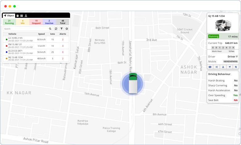 Features of TrukrGPS' Fleet Management Solution