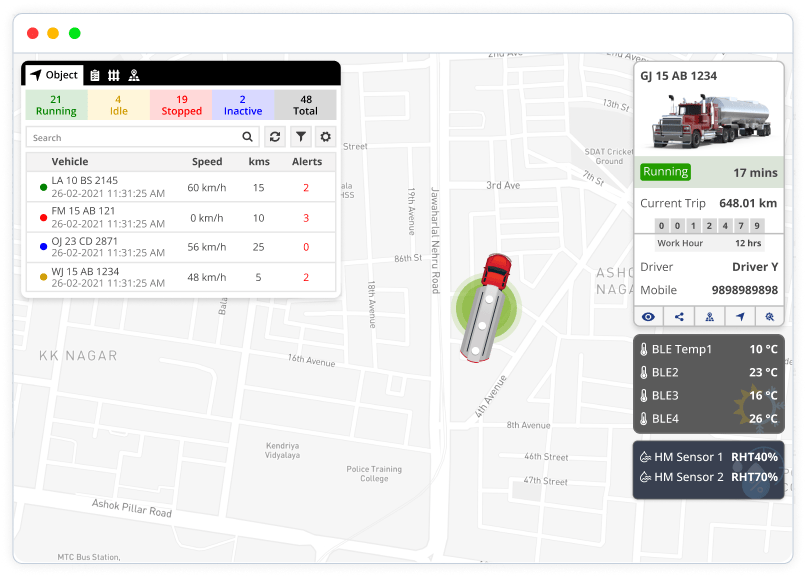 Features of TrukrGPS' Fleet Management Solution